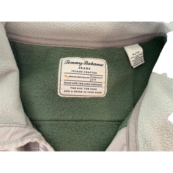 Tommy Bahama Jeans Island Crafted Gray‎ with Green Trim Size X-Large - Picture 3 of 6